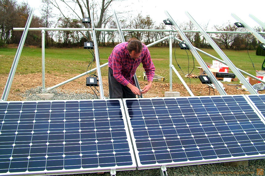 8千瓦DIY地面安装太阳能光伏系统