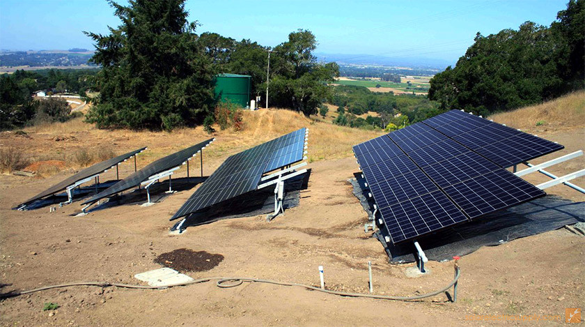 10 KW地面安装SolarWorld太阳能电池板系统