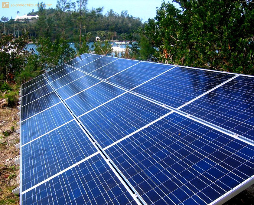 百慕大岛上的5千瓦地面安装太阳能系统