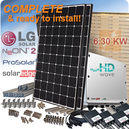 6.3 KW氖2 LG350N1C-V5 DIY太阳能系统