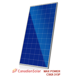 加拿大太阳能CS6X-315P最大电源太阳能电池板