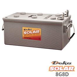 DEKA SOLAR 8G8D密封凝胶电池电池- Low Wholesale Price