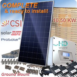 10.5kW DIY CS3U-350P Canadian Solar Ground Mounted Solar System