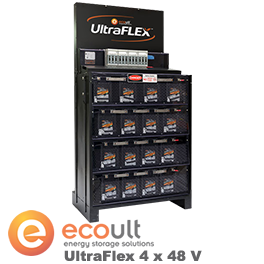 Ecoult的UltraFlex 48V德卡UltraBattery储能系统