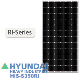 现代HiSS350RI 350W 4BB太阳能电池板