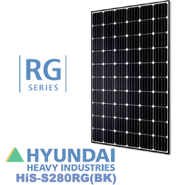 Hyundai His-S280RG（BK）280W太阳能电池板
