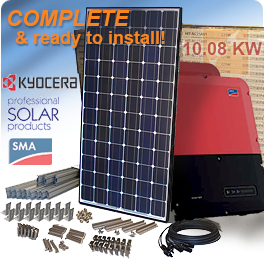10.8 KW Kyocera KU270-6MCA Solar System - Low Wholesale Price