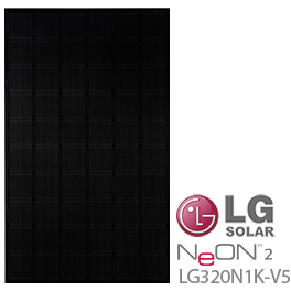 批发LG氖气2 LG320N1K-V5太阳能电池板