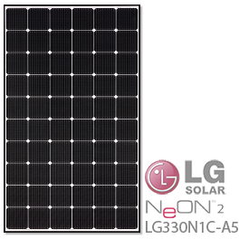 LG霓虹2 LG330N1C-A5 330W批发太阳能电池板