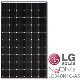 LG NeON 2 LG340N1C-A5 340W太阳能电池板