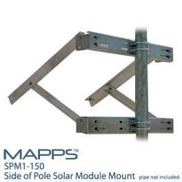MAPPS为一个太阳能电池板的杆安装SPM1-150侧