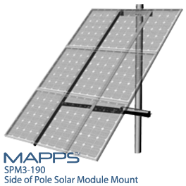 MAPPS SPM3-190杆杆安装3个太阳能电池板