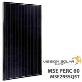 使命太阳能MSE295SQ5T 295W单PERC太阳能电池板