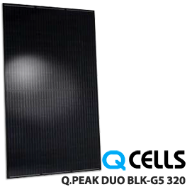 Q细胞Q.Peak Duo BLK-G5 320 320W全黑太阳能电池板