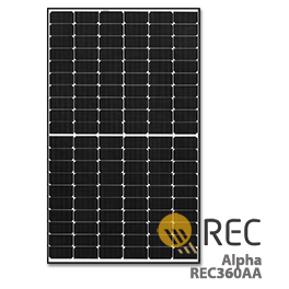 REC Alpha Rec360AA 360W太阳能电池板 - 批发