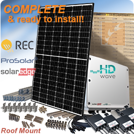 REC Alpha REC365AA屋顶安装的太阳能电池板系统