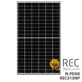 REC315NP 315 WATT REC N高峰太阳能电池板 - 低批发价格