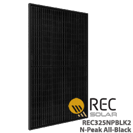 REC325NPBLK2 325W REC N-Peak全黑太阳能电池板