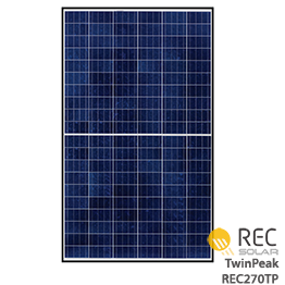 REC TwinPeak REC270TP BLK Solar Panel - Wholesale Price