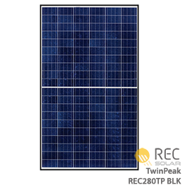 REC TwinPeak REC280TP BLK太阳能电池板