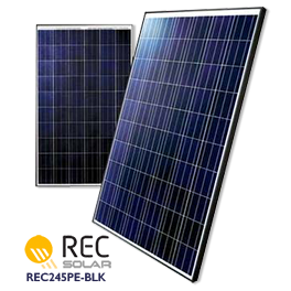 REC太阳能REC245PE-BLK太阳能电池板