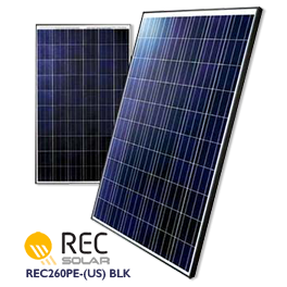 REC Solar REC260PE-(US) BLK Solar Panel