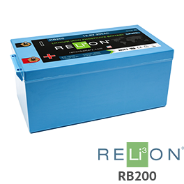 RELiON RB200 200Ah 12V锂电池-批发价格低廉