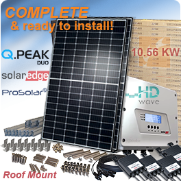 住宅10.56 KW Q.PEAK DUO G5 320 Solar System