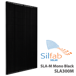 Silfab太阳能SLA-M 300 300W单黑色太阳能电池板
