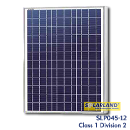 Solarland SLP045-12 45 watt Class 1 Division 2 Solar Panel