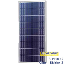 Solarland SLP150-12 150 WATT级别1 DISCALY 2 C1D2太阳能电池板