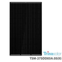 深黑色Trina Allmax M Plus TSM-275DD05A.05（ii）太阳能电池板