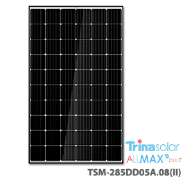 Trina ALLMAX M Plus 285瓦太阳能电池板，带白色背板