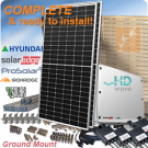现代HiA-S375HI地面安装太阳能电池板系统