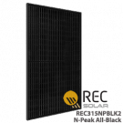 REC315NPBLK2 315W REC的N-峰全黑色太阳能电池板