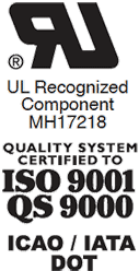 UL认证的ISO 9001 DOT