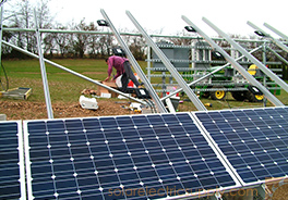 自家后院太阳能DIY系统安装