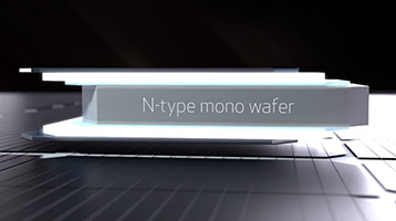 αN-type Mono solar panel wafer