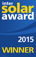 TwinPeak solar panel InterSolar award winner