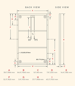 Sharp NU-U240F1 Dimensions