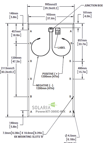 Solaria PowerXT-395C太阳能电池板评论