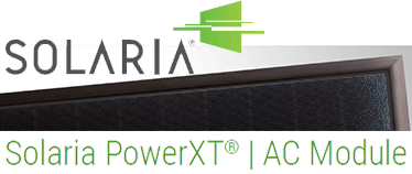 Solaria PowerXT交流太阳能电池板specifications