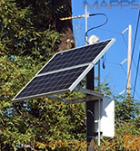 杆安装无线实用仪电池太阳能系统
