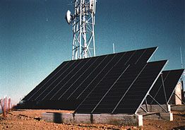 20KW混合太阳能模块阵列与发电机组
