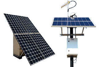 pad and pole mounted solar systems