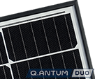 峰DUO G5太阳能电池板角视图”>
                <br>破纪录的Q电池Q. peak DUO G5太阳能电池板特点Q. antum DUO Q电池工程在德国。</div>
               <div style=