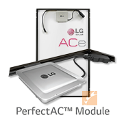 带微型逆变器的LG-ACe完美交流太阳能电池板