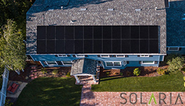家里的Solaria PowerXT太阳能电池板系统