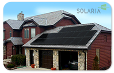 日光浴室住宅的太阳能电池板系统