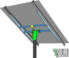 2太阳能面板顶部的支架调整器